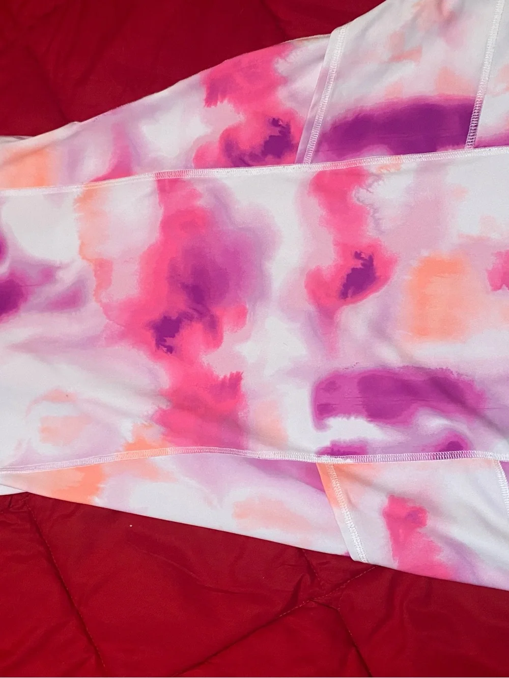 Avia Pink & Purple Tie-Dye Active Tank dress